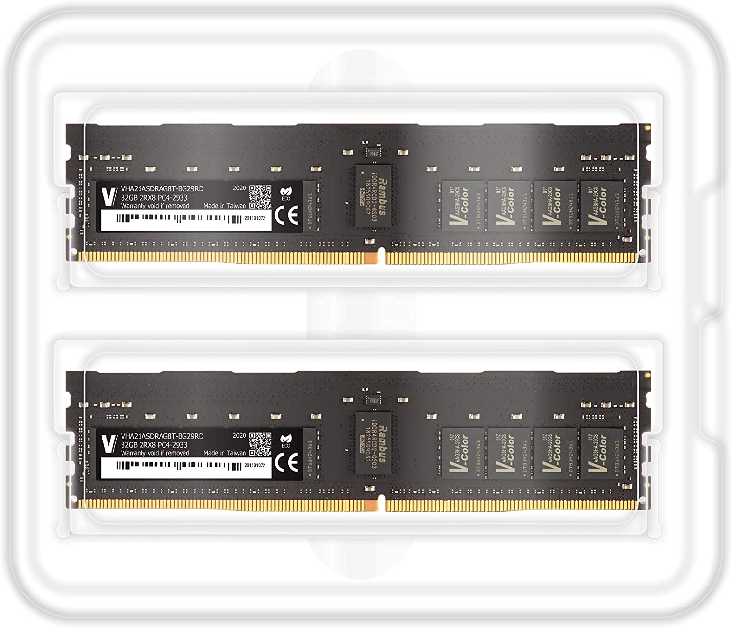 V-Color DDR4 64GB (2 x 32GB) Hynix IC 2933MHz (PC3-23400) R-DIMM